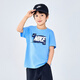 NIKE3BRAND 耐克男童純棉短袖T恤2025夏季字母logo兒童寬松舒適上衣