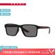 PRADA LINEA ROSSA/普拉達(dá)【七夕禮物】太陽眼鏡運動偏光墨鏡0PS 05YSF 黑色鏡腿/深灰偏光DG002G 58