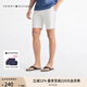 TOMMY HILFIGER【休閑百搭】25春夏男裝沙灘泳池居家夾腳人字拖涼拖鞋03715 黑色BDS 42