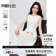尚都比拉赫本風(fēng)優(yōu)雅連衣裙女夏季時(shí)尚通勤中長(zhǎng)裙垂感氣質(zhì)裙子女 白色 M