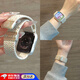 微舟適用applewatch s10表帶編織iWatch s9腕帶磁吸音樂(lè )小狗蘋(píng)果手表s8表帶s7/s6/s5/se高級ultra配件 星光色-聽(tīng)音樂(lè )小狗 適用38/40/41/42表盤(pán)4~10代/s