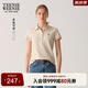 Teenie Weenie小熊POLO衫女2025年春夏新款翻領半開襟刺繡基礎短袖T恤女