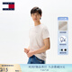TOMMY JEANS【純色純棉】25夏季男裝平紋針織美式寬松短袖/修身圓領(lǐng)上衣T恤 【純色修身】燕麥色AE3 M