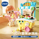 偉易達（VTECH）兒童玩具過家家趣味雙語雪糕車仿真冰淇淋車2歲+男孩女孩生日禮物 趣味雙語雪糕車 黃色【2歲+】