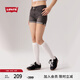 Levi's李維斯女士修身直筒簡約美式復(fù)古時尚隨搭煙灰色牛仔短褲 煙灰色 27