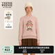 Teenie Weenie小熊女裝秋冬圓領(lǐng)套頭毛衣學(xué)院風(fēng)休閑少女感針織衫 粉色 M 165