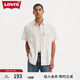Levi's【商場同款】李維斯男士休閑復(fù)古牛仔短袖襯衫 白色 XS
