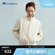 Champion冠軍休閑夾克女2025春季新款潮牌立領(lǐng)開衫外套復(fù)古短款潮 淺灰色 L