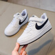 耐克（NIKE）男女童鞋2025夏季新款運(yùn)動鞋透氣耐磨輕便時尚潮流舒適板鞋休閑鞋 白色/黑色/熱銷主推 32