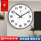北極星POLARIS石英鐘家用客廳鐘表掛鐘簡(jiǎn)約現(xiàn)代臥室時(shí)鐘掛表電波靜音大氣免打孔 北極星43黑色-靜音鐘 手動(dòng)對(duì)時(shí) 8英寸 (直徑20厘米)偏小