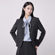 特洛曼時(shí)尚OL短款西裝外套女秋氣質(zhì)休閑職業(yè)女裝套裝小個(gè)子面試正裝套裙