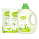 植護嬰兒洗衣液 嬰兒洗衣皂 寶寶嬰幼兒童孕婦衣物清潔劑 1kg+500g*2袋+180g洗衣皂