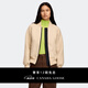 加拿大鵝（Canada Goose）【新品】Sierra女士黑標(biāo)羊毛抓絨外套飛行員夾克 7224WB 9950 淺黃褐色 XS