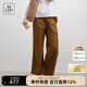 Marc O'Polo/MOP 春季新款直筒寬松簡(jiǎn)約透氣棉麻休閑褲女 木棕色749 34 /160