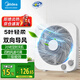 美的（Midea）電風扇臺式轉頁扇電扇辦公室臺式風扇學生宿舍家用臺扇立式安靜低噪小型桌面風扇輕巧便攜鴻運扇 KYT25-22MW