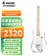 唐農(nóng)（DONNER）HUSH-I Pro 輕音吉他Pro民謠吉他便攜智能吉他靜音 未來(lái)金屬白