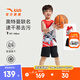 安踏兒童套裝男小童裝25年夏季涼感透氣運動(dòng)比賽套籃球套裝奧特曼聯(lián)名 純凈白/基礎黑-1 120 cm