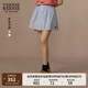Teenie Weenie小熊女裝半身裙2025夏季新款清新甜美優(yōu)雅學(xué)院風(fēng)短裙 藍色 M
