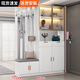 傲墨軒鞋柜門(mén)口入戶(hù)柜進(jìn)門(mén)客廳收納柜玄關(guān)隔斷柜衣帽架坐凳一體靠墻家用 奶油白+長(cháng)140【左換鞋凳】
