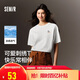 森馬（Semir）迪士尼短袖t恤女中長款寬松圓領(lǐng)上衣25夏涼感打底衫109325100025