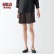 無印良品（MUJI）女式 萊賽爾纖維 短褲 褲子 休閑褲 夏天 女裝 BEC11C3S 深灰色 S