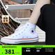 匡威（Converse）官方All Star經(jīng)典帆布男女高幫休閑運(yùn)動(dòng)小白鞋101009 101009/白色 37