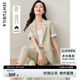 尚都比拉夏季商務(wù)休閑西服套裝女單排兩粒扣短袖小西服配顯瘦九分直筒褲