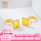 中國珠寶黃金耳釘女四葉草足金999金耳飾七夕情人節(jié)送女友老婆節(jié)日禮物 四葉草耳釘一對 約1.76g