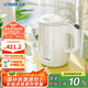虎牌（TIGER）電熱水壺 雙層防燙 快燒水壺 PCG-G10C 1L電水壺 白色