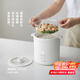 olayks立時 迷你電飯煲家用1-2人小型電飯鍋宿舍煮粥米飯鍋陶瓷釉不沾內(nèi)膽智能預(yù)約1.2L微壓小禮帽+蒸籠