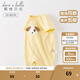 戴維貝拉（DAVE＆BELLA）夏天薄款嬰兒衣服新生兒夏季短袖連體衣嬰幼兒包屁衣寶寶空調(diào)服裝 淺黃色DB2235928 80cm （建議身高73-80cm）