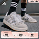 adidas「面包鞋」GRAND COURT BASE 00s休閑低幫板鞋男女阿迪達(dá)斯 淺灰/白色/樹脂黃   45
