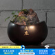 萬仟堂（Edenus）流水?dāng)[件陶瓷加濕器玄關(guān)喬遷 生意送禮擺件 創(chuàng)意家居工藝品 山水