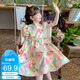 迪士尼夏連衣裙2025新款裙子女孩印花女童碎花裙PBZPL3057 夢幻粉 140