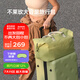 不萊玫大容量旅行包女健身包出差行李包男輕便 芥末綠色 20L
