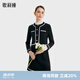 歌莉婭（GOELIA）小香風(fēng)套裝女開(kāi)衫短外套上衣半身裙穿搭兩件套1B9LAA050 00B黑色 XL (170)