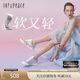 真美詩董潔同款月光飛行秋季羊皮銀色德訓(xùn)鞋女 銀色 39 