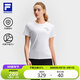 FILA斐樂官方短袖T恤女2025夏季防曬抗菌健身圓領(lǐng)OPTIMA-COTTON功能T