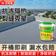 沃特浦屋頂防水涂料補漏王房頂漏水樓頂防漏裂縫防水膠防滲漏劑室外材料 【水泥色】 100斤 單遍100平+工具