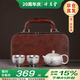 講茗堂鎏999純銀茶具整套裝百福陶瓷節(jié)日送禮品物長輩領(lǐng)導(dǎo)男士高檔退休 百福銀套裝-次日達(dá) 3頭