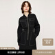 moussy&sly新品工裝休閑風(fēng)設(shè)縫線長袖短款連衣裙030HSR33-1290 黑色020 S 00001/S