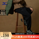 美津濃（MIZUNO）ESSENTIAL系列 男女同款束腳加絨長(zhǎng)褲 09/黑色 XL (180)