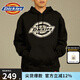 dickies衛(wèi)衣 印花連帽衛(wèi)衣 男女同款 休閑舒適易搭配 DK012604 黑色 XL
