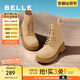 百麗馬丁靴女商場(chǎng)同款百搭休閑短靴Z9V1DDZ3 棕色 37 (235mm)