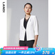 藍(lán)地（LANDI）商場同款春夏新款白色七分袖休閑小西服外套女西裝 白色 M