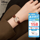 迪士尼（Disney）手表女學(xué)生簡約氣質(zhì)ins風(fēng)防水高中生方形腕表女士手表復(fù)古小棕表