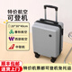 LZJV 靜音14寸小型旅行箱輕便可航空登機(jī)行李箱20x30x40加厚密碼箱 冰川銀【25新款蛋糕】 14英寸 2節(jié)【標(biāo)準(zhǔn)隔層】順豐包郵