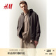 H&M男裝女裝情侶衛(wèi)衣2025年秋季新款情侶裝長(zhǎng)袖休閑服外套0852614 深灰色 2XL 180/124