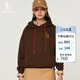 哈吉斯（HAZZYS）女裝連帽活力休閑風衛(wèi)衣ABTSE0BCF04 酒紅色WN 160/84A38