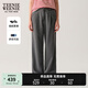 Teenie Weenie小熊牛仔褲2025春季新款簡(jiǎn)約萊賽爾寬松直筒休閑褲女 煤灰色 XL 175